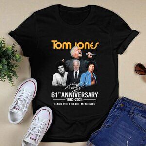Tom Jones 61st Anniversary 19632024 Thank You For The Memories Graphic T-Shirt